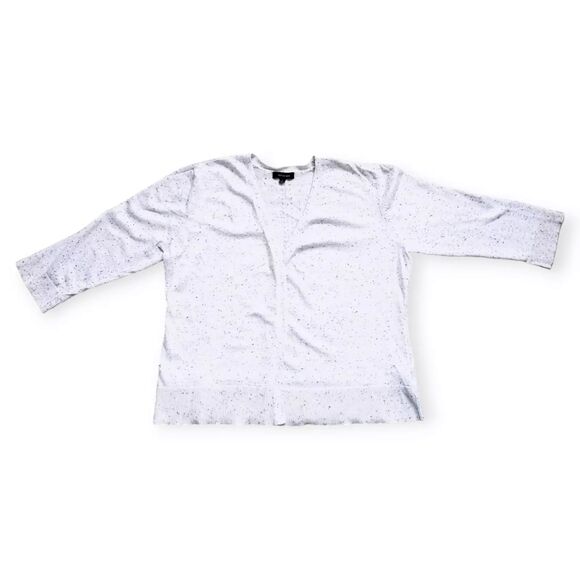 Verve Ami Cardigan Knit Sweater Womens Large Pearl Open Front Long Sleeve - Picture 1 of 9